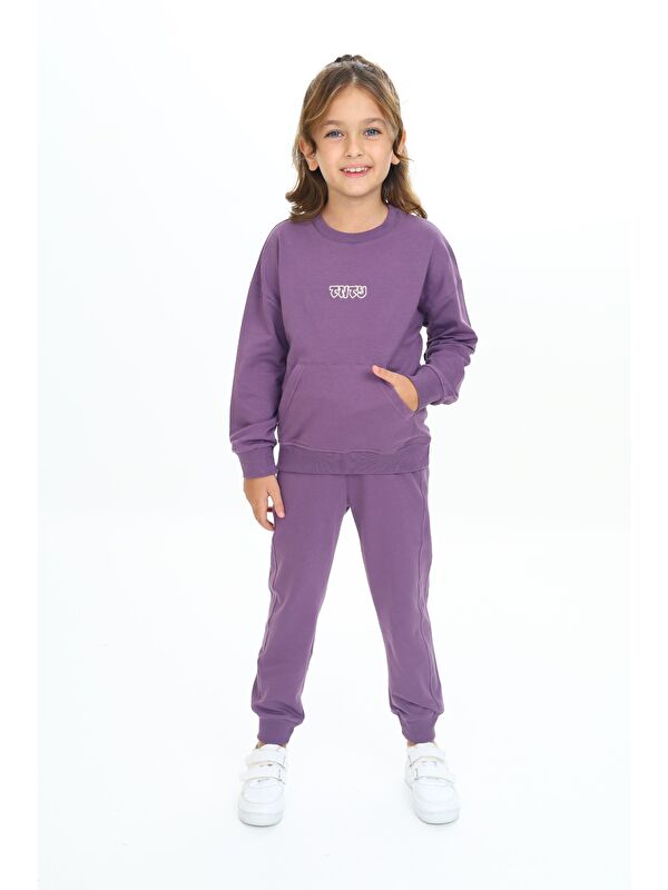 Toontoykids Kız Çocuk Nakışlı Eşofman Takım