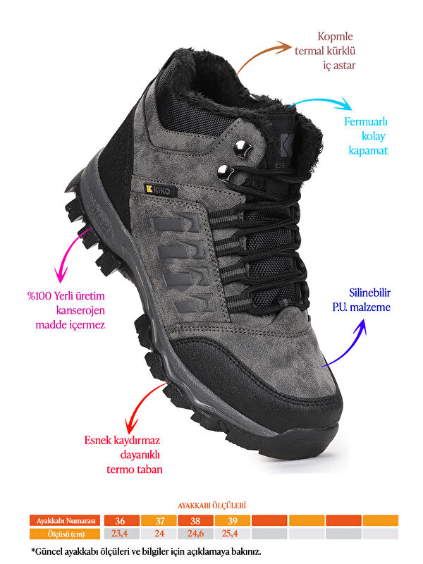 Rune Günlük Fermuarlı Erkek Çocuk Bot Ayakkabı - Görsel 3