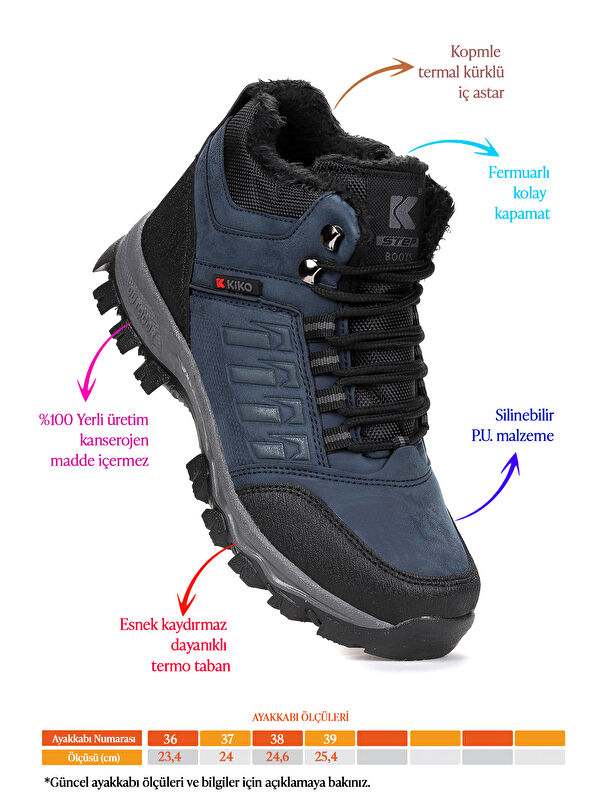 Rune Günlük Fermuarlı Erkek Çocuk Bot Ayakkabı - Görsel 3