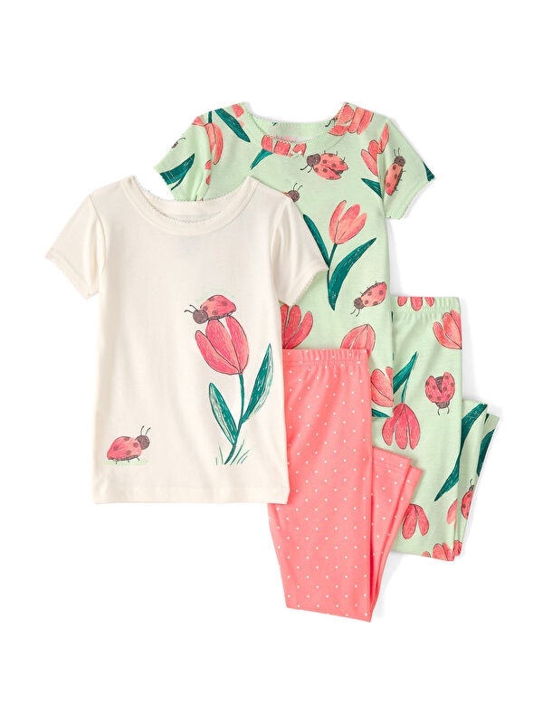 Carter's Küçük Kız Çocuk Pijama Set 2 Yaş-5 Yaş Çok Renkli