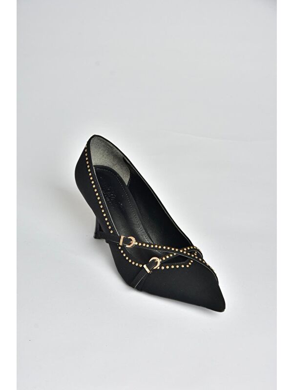 Fox Shoes Siyah Kadın Topuklu Ayakkabı V820975004