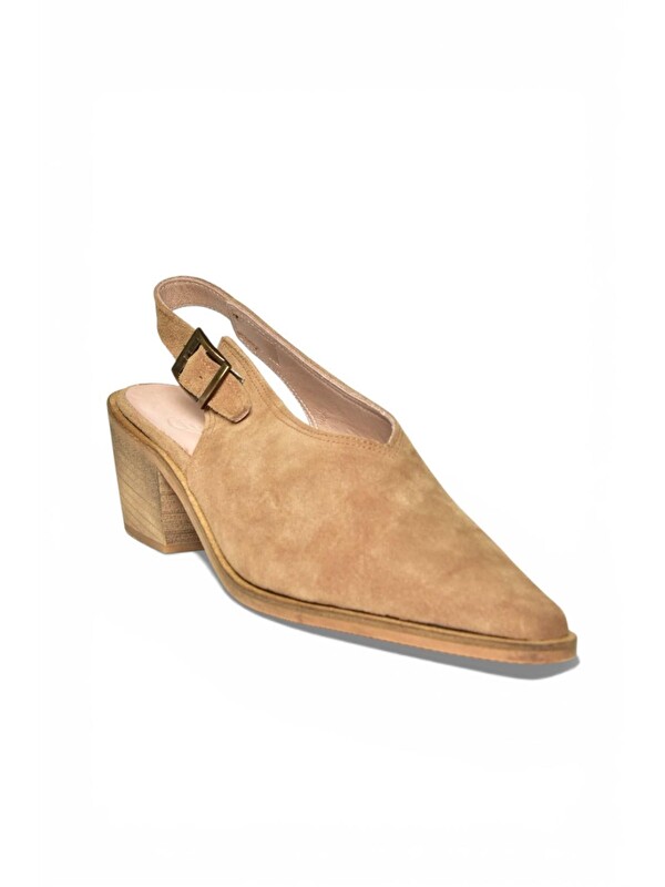 Fox Shoes Vizon Kadın Topuklu Ayakkabı Y654322202