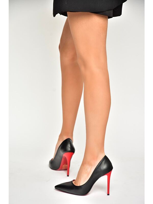 T6761920 Siyah Kadın Topuklu Ayakkabı - Görsel 3