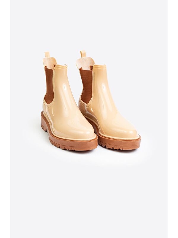 Parlak Chelsea Yağmur Botu - Görsel 3