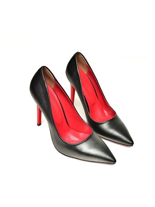 T6761920 Siyah Kadın Topuklu Ayakkabı - Görsel 6