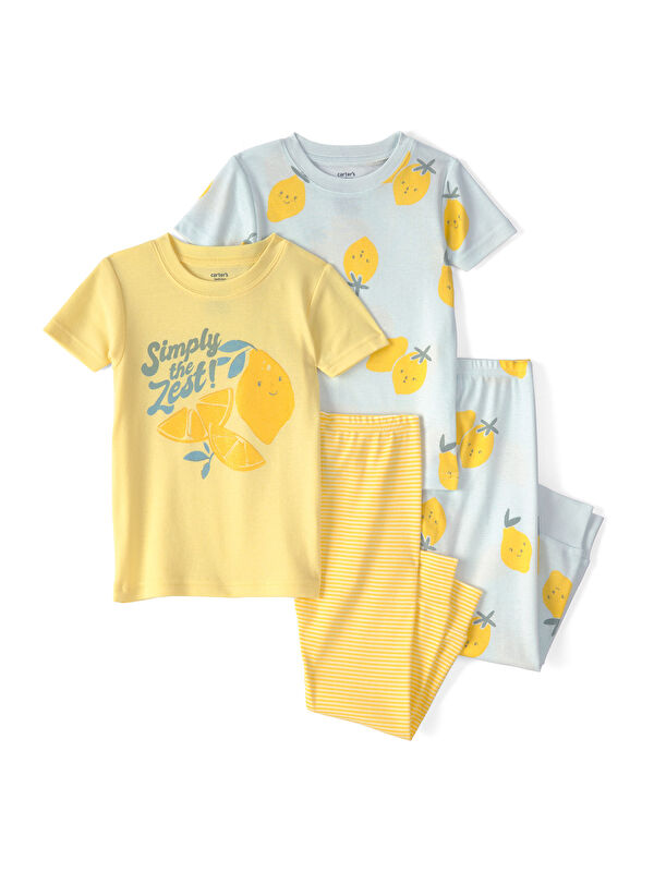 Carter's Küçük Kız Çocuk Pijama Set 2 Yaş-5 Yaş Çok Renkli