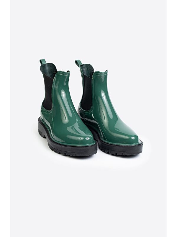 Parlak Chelsea Yağmur Botu - Görsel 3