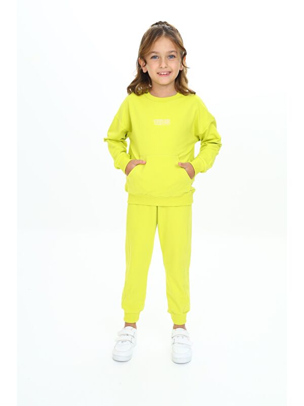 Toontoykids Kız Çocuk Nakışlı Eşofman Takım