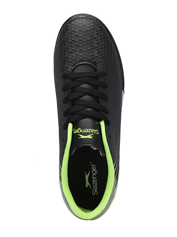 CARLO I Unisex Çocuk Halı Saha Siyah / Yeşil Futbol Ayakkabısı - Görsel 4