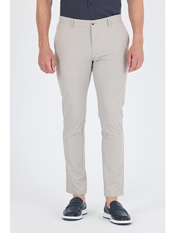 İMZA Taş Rengi Yandan Cepli Casual Slim Fit Pantolon 1003250164