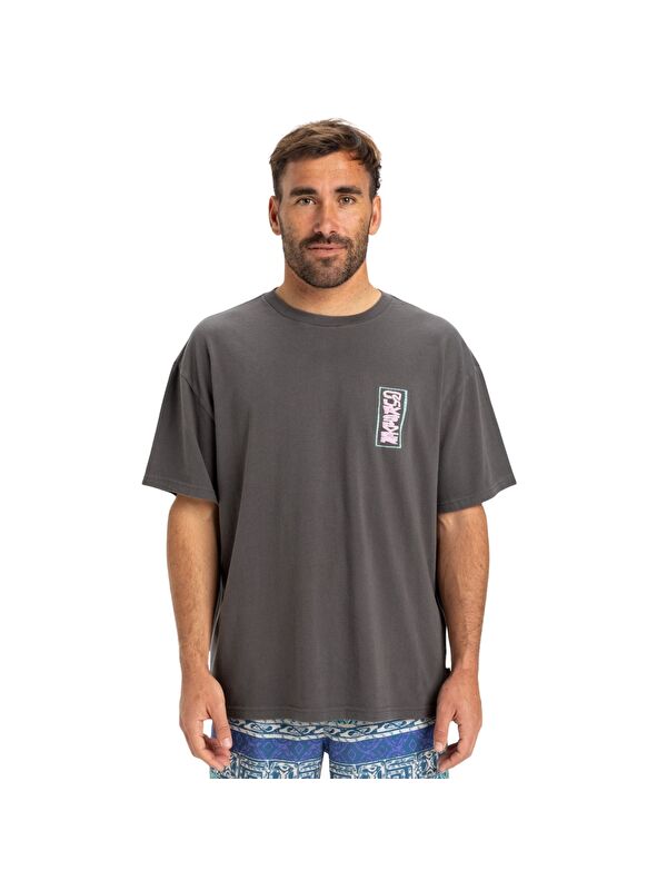 Quiksilver Palm Lines Erkek Siyah Tişört