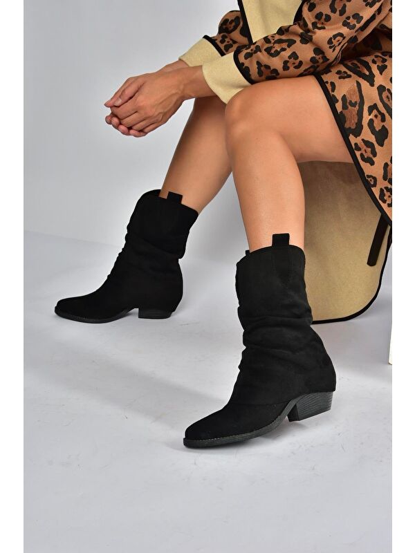 Siyah Kadın Bot V404041002 - Görsel 4