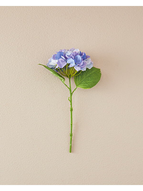 English Home Hortensia Tek Dal Yapay Çiçek Mavi