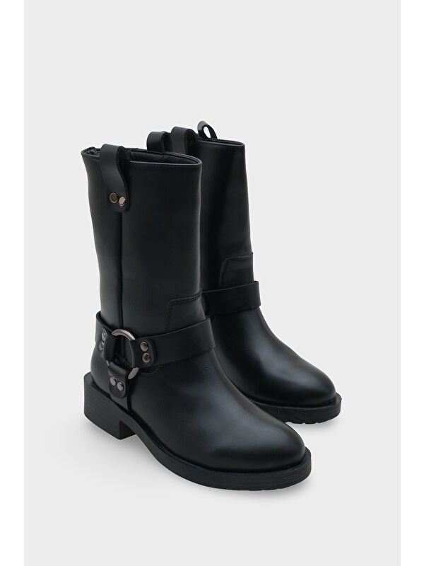 Metal Aksesuarlı Motorcu Bot - Görsel 3