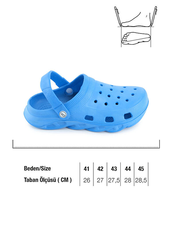 Erkek Yazlık Eva Islak Zemine Uygun Ev Bahçe Sabo Sandalet Terlik - Görsel 3