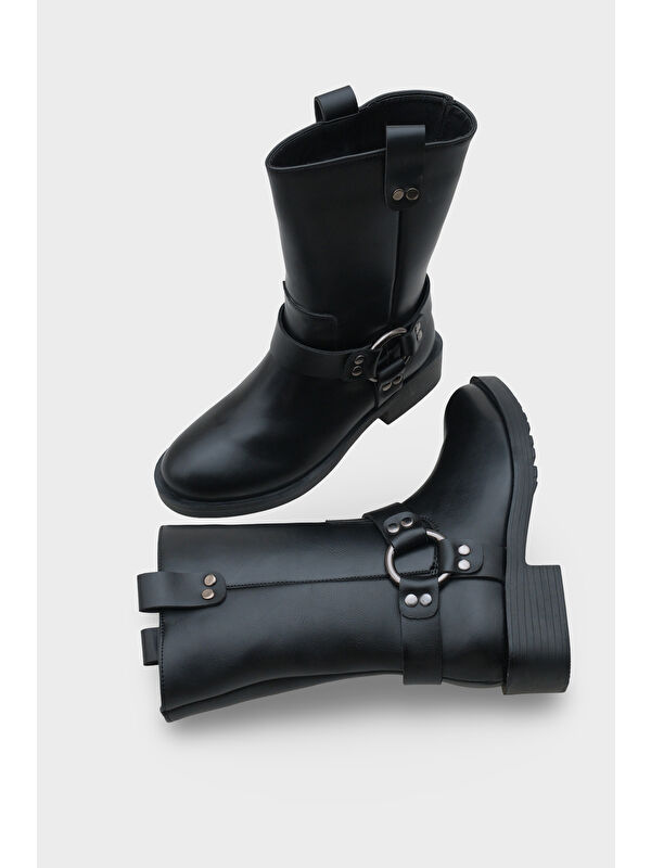 Metal Aksesuarlı Motorcu Bot - Görsel 6