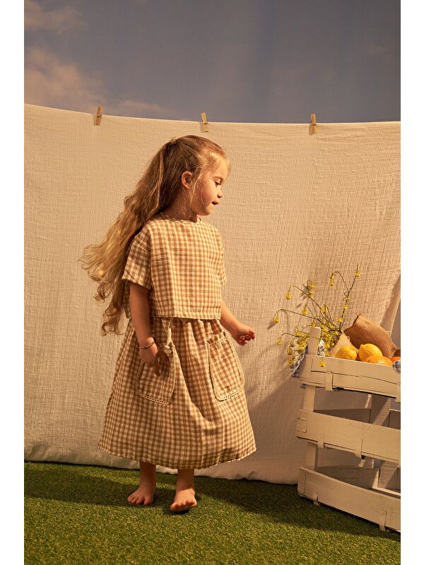 Oh La La Koala For Little Ones Bej Daisy Picnic Serisi Etekli Takım