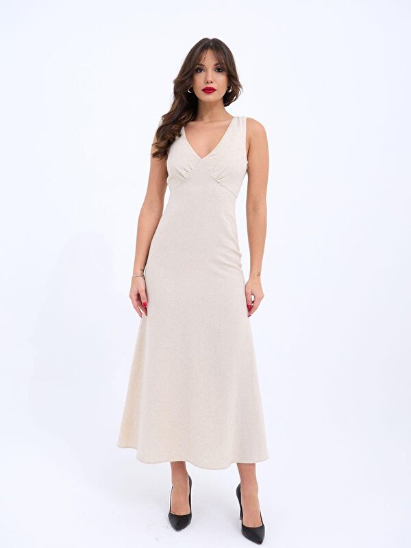 Jane's 7124 ELBİSE-BEJ
