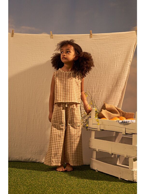 Oh La La Koala For Little Ones Bej Daisy Picnic Serisi Fisto Detayli İkili takım