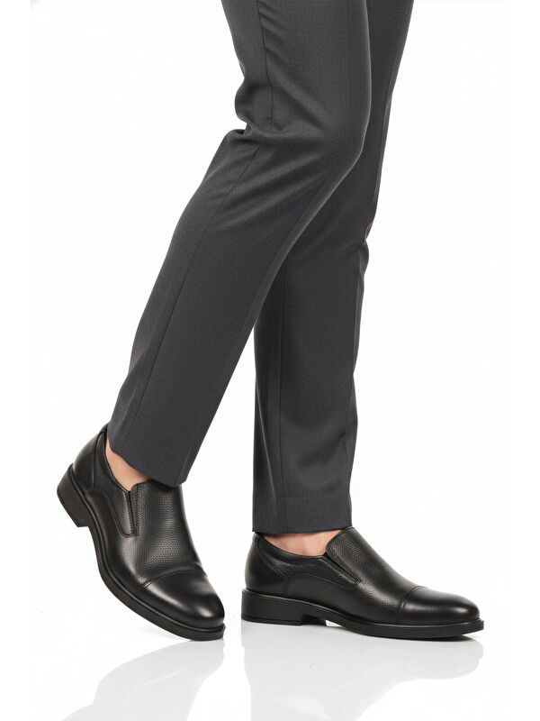 Ayakmod Siyah Ayakmod Hakiki Deri Kaymaz Taban Erkek Klasik Ayakkabı 916 M