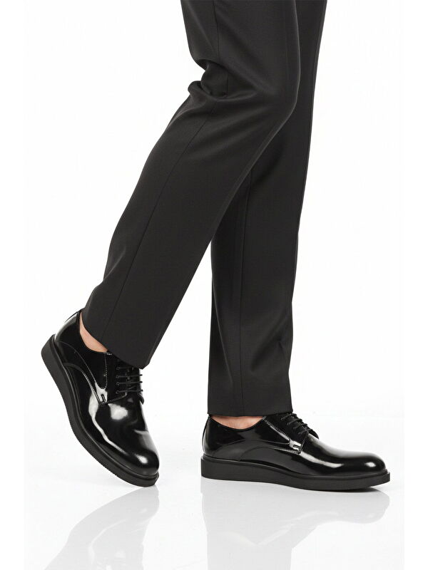 Ayakmod Siyah Ayakmod Hakiki Deri Kaymaz Taban Erkek klasik Ayakkabı 623 M