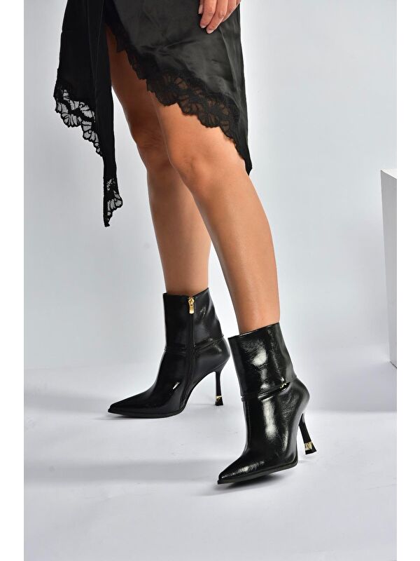 Siyah Kadın Bot V820200760 - Görsel 3