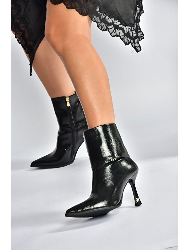 Siyah Kadın Bot V820200760 - Görsel 4