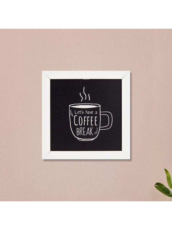 Evidea Deco Coffee Duvar Panosu - Siyah - 20x20 cm