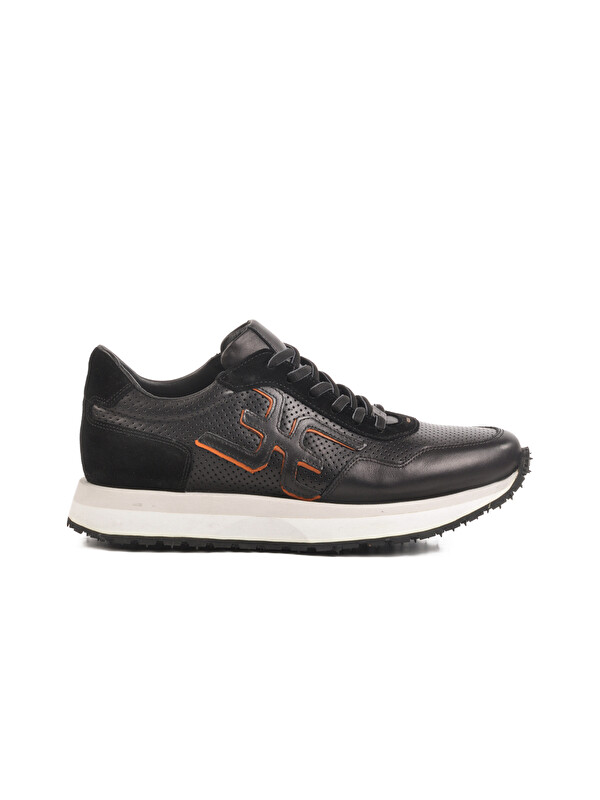 Ayakmod Siyah Hakiki Deri Erkek Sneaker 4Y2187-E2667 M