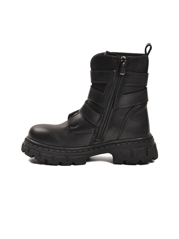 Siyah İçi Polarlı Kaymaz Kız Çocuk Bot Caneda F - Görsel 3