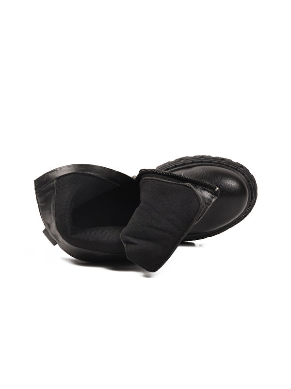 Siyah İçi Polarlı Kaymaz Kız Çocuk Bot Caneda F - Görsel 5