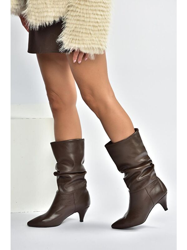 Kahverengi Kadın Bot L404810609 - Görsel 5