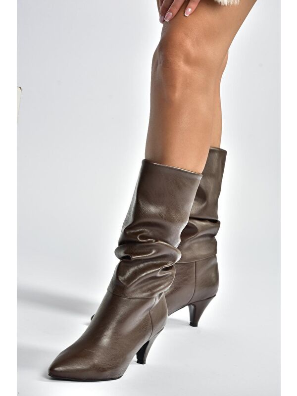 Kahverengi Kadın Bot L404810609 - Görsel 6