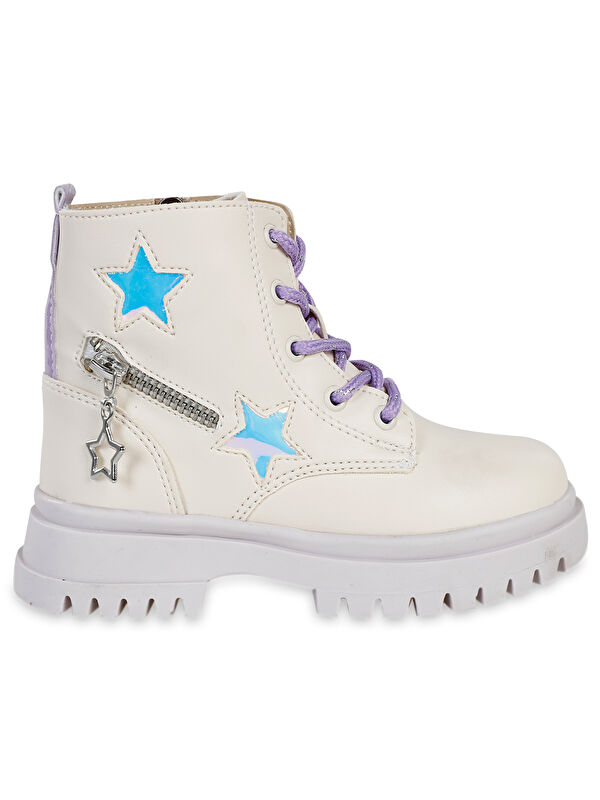 Civil Boots 26-30 Numara Bot Krem-Lila