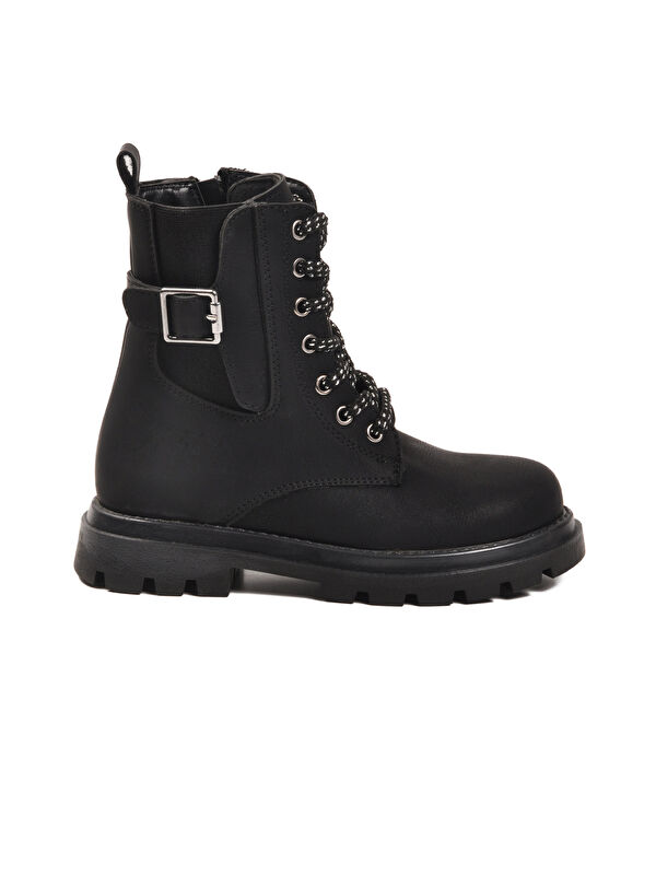 Siyah İçi Polarlı Kaymaz Kız Çocuk Bot Aleda F - Görsel 3