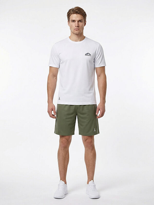 ORENDAHİLL ORENDAHILL Erkek Spor Şort Hızlı Kuruyan Esnek Regular Fit Trim Biyeli Activewear