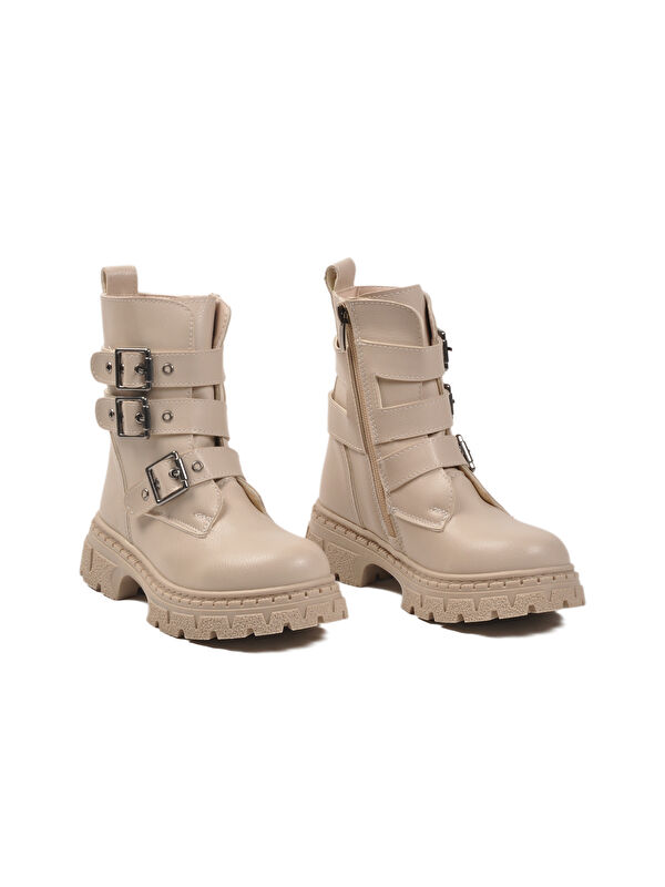 Bej İçi Polarlı Kaymaz Kız Çocuk Bot Caneda F - Görsel 4