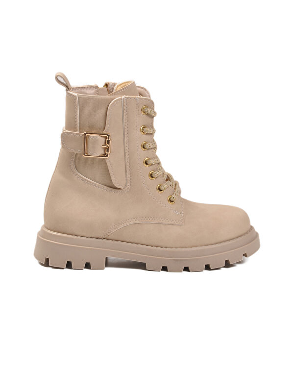 Bej İçi Polarlı Kaymaz Kız Çocuk Bot Aleda F - Görsel 3