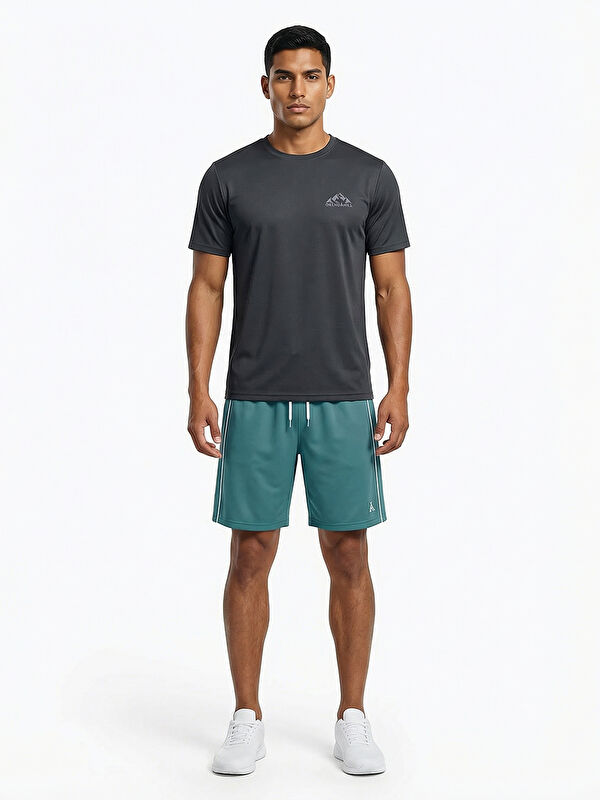 ORENDAHİLL ORENDAHILL Erkek Spor Şort Hızlı Kuruyan Esnek Regular Fit Trim Biyeli Activewear