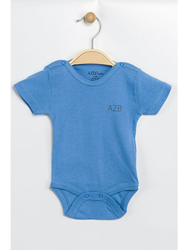 AZİZ BEBE Erkek Kız Bebek Çıtçıtlı % 100 Pamuk Body & Zıbın