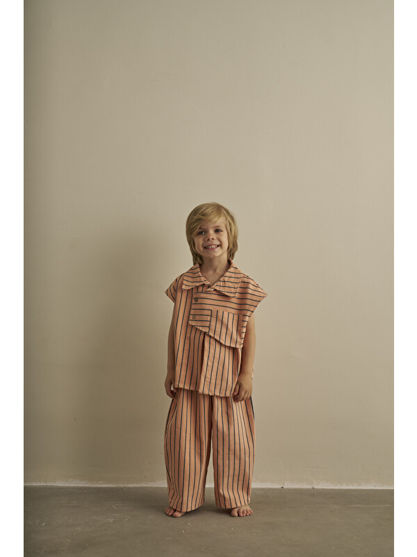 Oh La La Koala For Little Ones Sunset Navy Gabardin Pantolonlu Takım