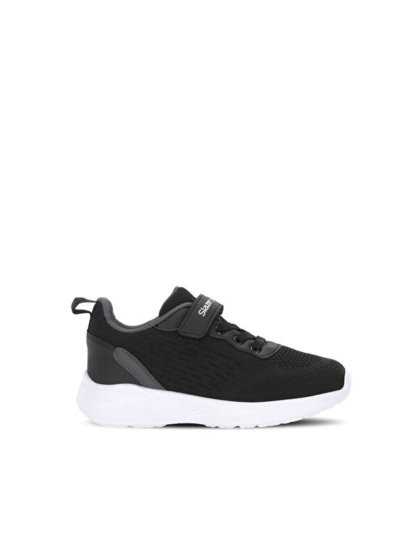 SLAZENGER FUNKYTOWN I Unisex Çocuk Cırt Cırtlı Siyah / Koyu Gri Günlük Spor Ayakkabısı