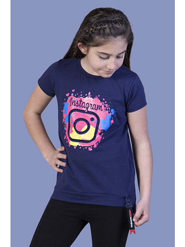 Toontoykids Kız Çocuk Renkli Baskılı Tişört