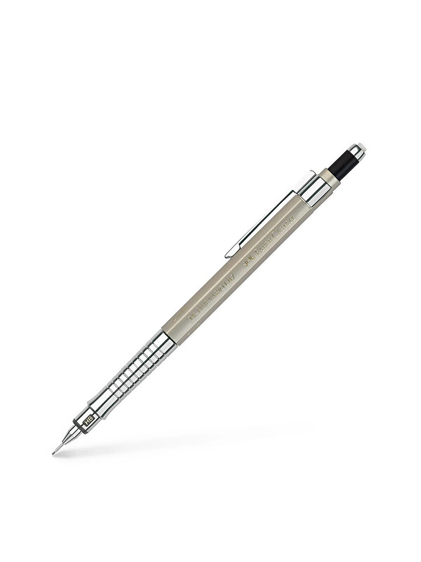 Faber-Castell Vario Lüx Versatil Kalem, 0.7 mm Uç, Sertlik Ayarlı Metal Uç,Silgili, Ergonomik Tutuş,Champagne Gold