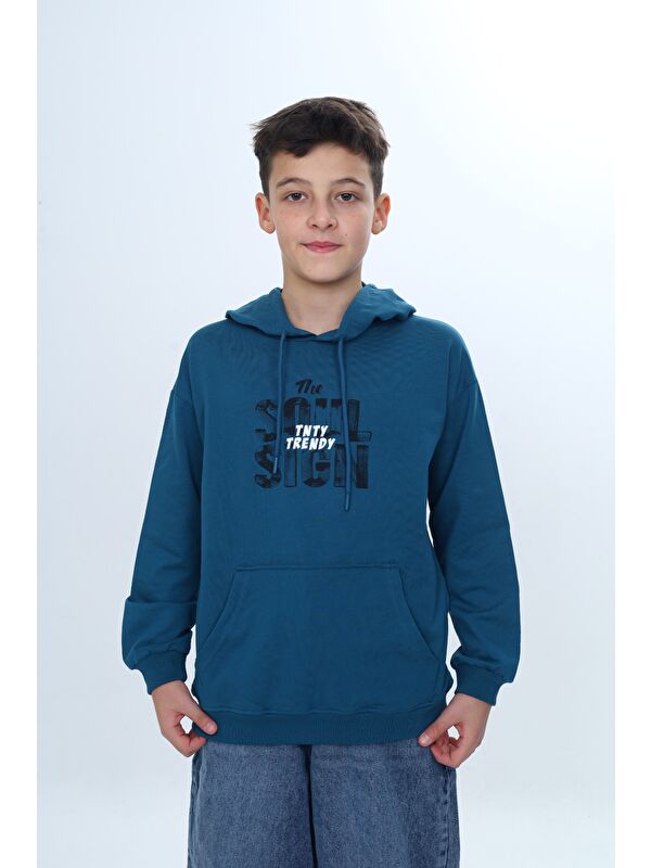 Toontoykids Erkek Çocuk Tnty Trendy Yazı Baskılı Sweatshirt