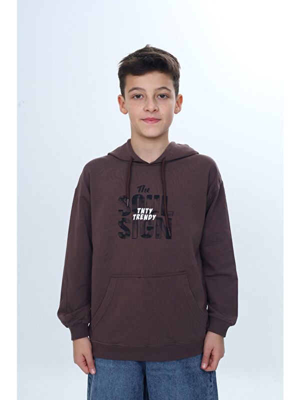 Toontoykids Erkek Çocuk Tnty Trendy Yazı Baskılı Sweatshirt