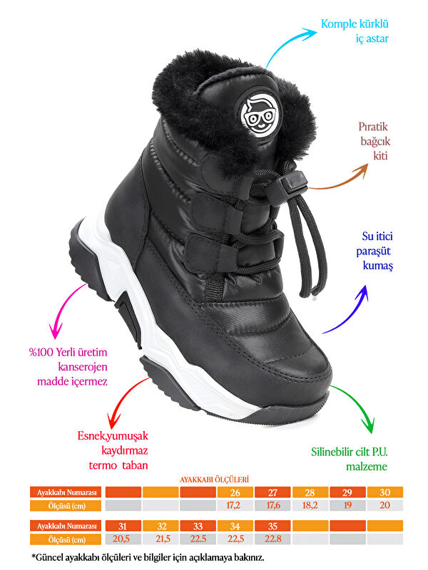 Alison Bağcıklı Kız Çocuk Kar Botu - Görsel 3