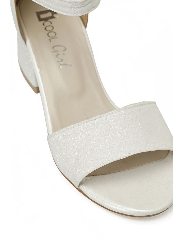 TERE F 5FX Beyaz Kız Çocuk Topuklu Ayakkabı - Görsel 8