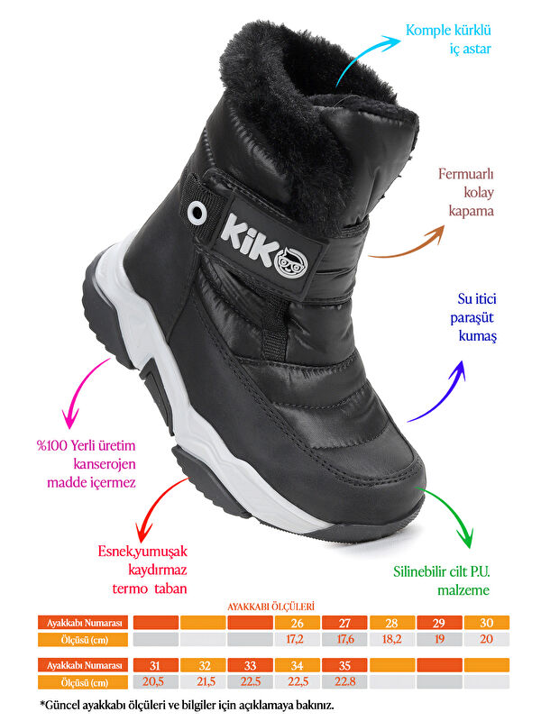 Magic Cırtlı Kız Çocuk Kar Botu - Görsel 3