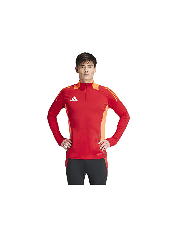 Adidas Tiro24 C Tr Top Erkek Futbol Antrenman Uzun Kollu Tişört IS1644 Kırmızı